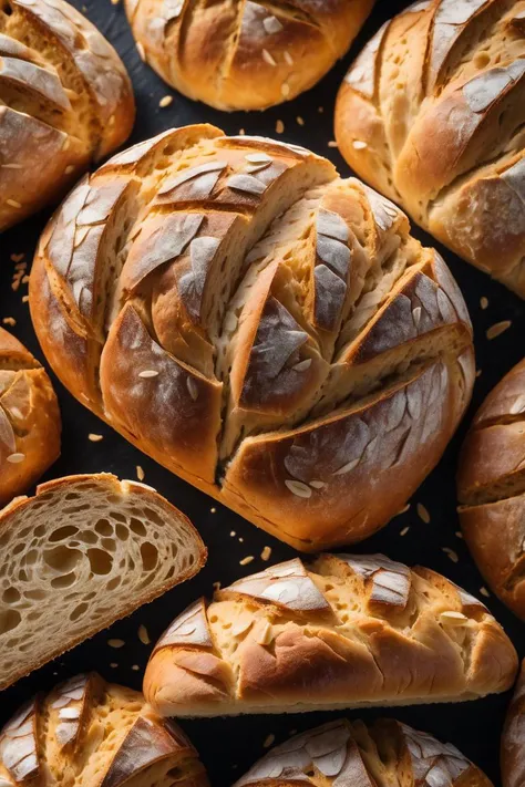 macro image of high quality bread
, detailed, realistic, 8k uhd, high quality