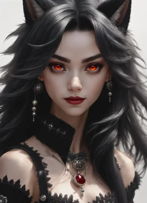 (Highest Quality, 4k, masterpiece, Amazing Details:1.1), wearing wear out gothic clothes, Shallow Depth of Field, E671, lens 50mm f/2.0, ((furry_wolf_female anthro)), pircings, studded bracelet, (photorealistic) (RAW Photo)), angry, evil smile, ((gothic_circus)), detailed, realistic, 8k uhd, high quality