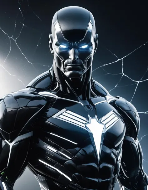 black supersuit, humanoid man made of stone, (light emitting from cracks:1.18), (white electricity), (diamond iridescence), skin pores, textured skin, upper body, male, ((masterpiece, best quality)), night, dark theme, muscular, (white hair:1.2), outdoors, (starry sky:1.18), detailed background, analog cinematic, film grain, close up, portrait, dynamic feel, ambience, hdr, clear detailed eyes, high resolution
, detailed, realistic, 8k uhd, high quality