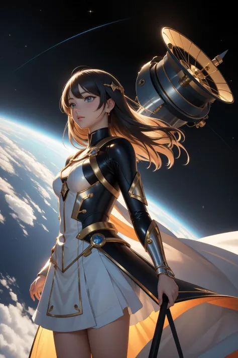 1girl, (by Sir James Guthrie:0.8) , awardwinning Anime, concept art, close-up shot of a Collectable Contemporary ("The Mythology of Charm":1.3) , dense space and Event horizon telescope in background, Smoky Conditions, deep focus, ultrafine detailed, Cozy, Vanitas, specular lighting, telephoto lens, Film Washi, Amber power aura, poster art, wallpaper, Concept Art World