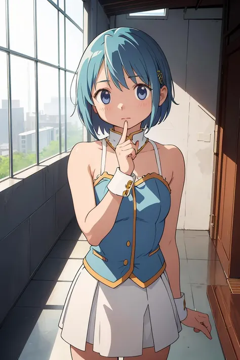 (masterpiece, best quality), 1girl, <lora:sayaka-madomagi:0.8> sayaka miki
