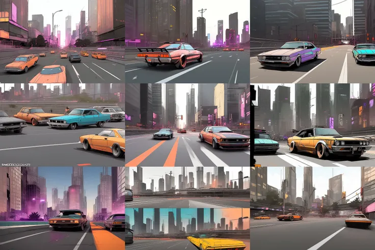 (samdoesarts:1.3), nvinkpunk, cars, city, traffic, photorealistic