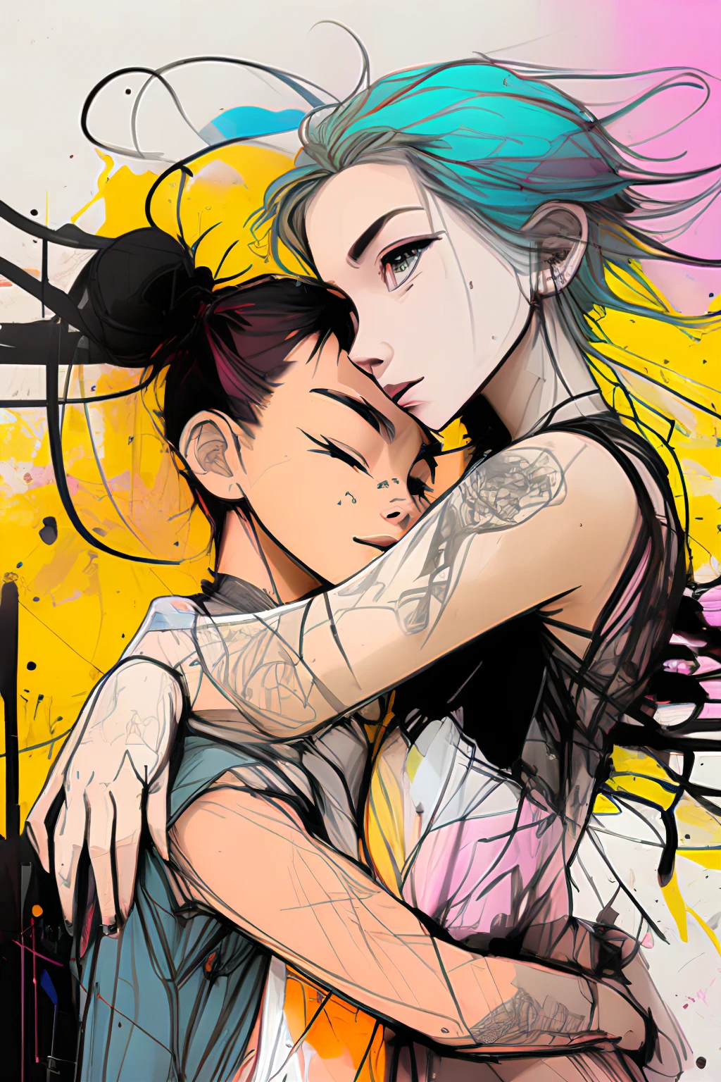 (samdoesarts:1.3), nvinkpunk, sundays are the days to swing and dance, and throw all of your cares away. Because by the time monday comes around, all you'll feel is pain. Fly away my sweet , and live for the summer days. Bring your friends along with you, so they don't fall astray. drawing, painting by famous artist