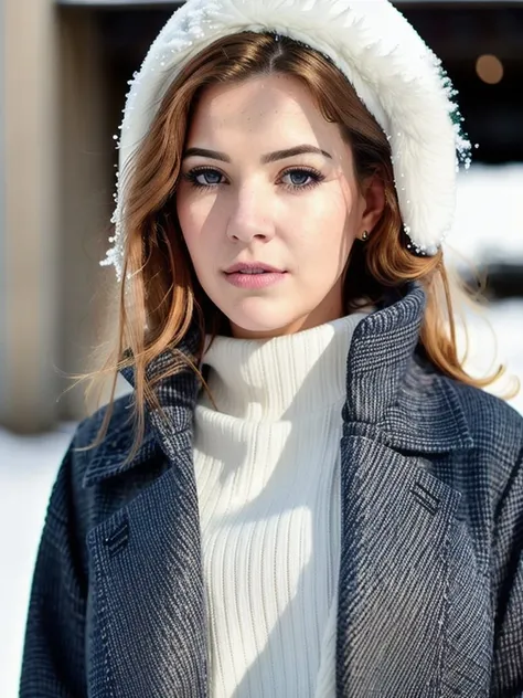 NalaBrook768 , +++(( close up face portrait)), a woman, long coat, turtleneck, jeans pants, snow, taking the pose, detailed eyes, full body, photography, trending on artstation, sharp focus, studio photo, intricate details, highly detailed, by greg rutkowski  <lora:NalaBrook768:0.6>