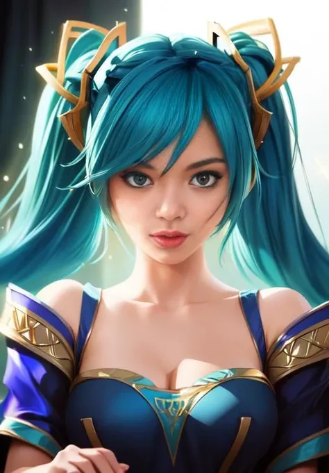 <lora:sona:0.8>, sona, portrait, (acclaimed, alluring, captivating, exciting, gorgeous, striking:1.3), (trending on CGSociety, trending on pixiv, contest winner:1.3)
