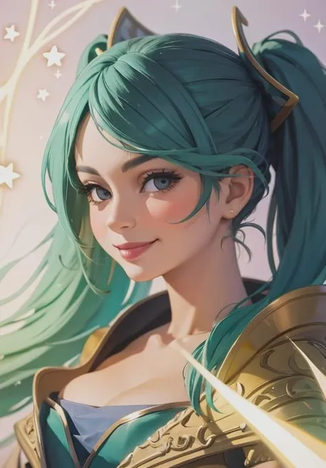 <lora:sona:0.8>, sona, smirk, seductive smile, portrait,, (magical, magnificent, masterpiece:1.3)