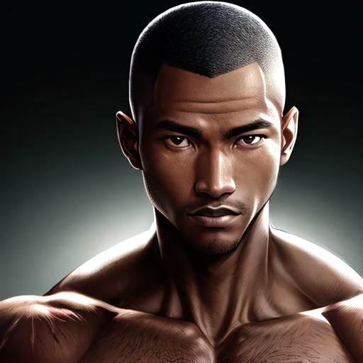 Face of syahnk, 8K UHD, Studio lighting, photoshoot , muscular,( African male :1.3), glowing, high detailed face, high detailed skin,HD, RAW photo, subsurface scattering, shredded, (dark tanned skin), scarred face, ,HDR, shadow, adventure theme, buzzcut, buff,beefy, realistic,(sport car photoshoot:1.3), (retro, vintage)