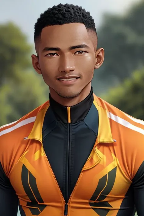 Face of syahnk, full body portrait, 8K UHD, Studio lighting, photoshoot , muscular ,, ( African male cyclist:1.3), high detailed face, outdoor photoshoot,oiled skin, glowing, high detailed face, high detailed skin,HD, RAW photo, subsurface scattering , shredded, (golden tanned skin), smirked face, open mouth,HDR, shadow,dark theme, Military haircut, buff,beefy, realistic I