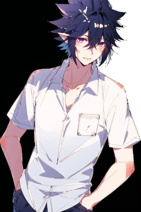 leishi,1boy, solo, shirt, <lora:leishi_loha_2:0.75>