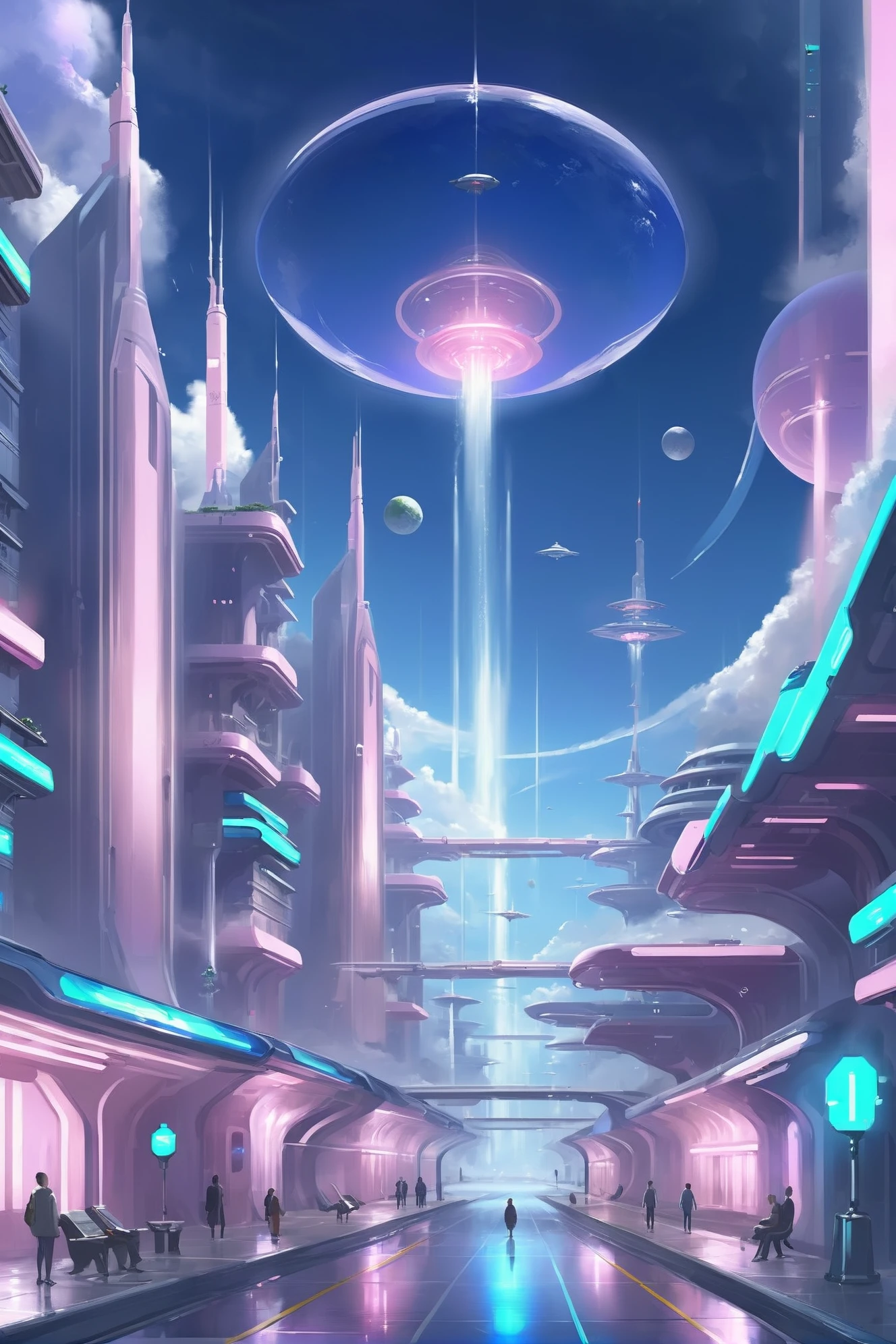 historic scifi town outside of the multiverse<lora:EnvyMysticNeonXL01:1>