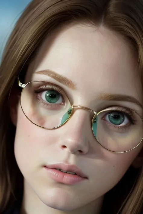 (masterpiece, 8k), 1girl, (Anna Kendrick:0.9), (Natalie Portman:0.8), (Emma Stone:0.9), detailed eyes, detailed face, (green eyes:0.66), ((dynamic angle)), wearing glasses