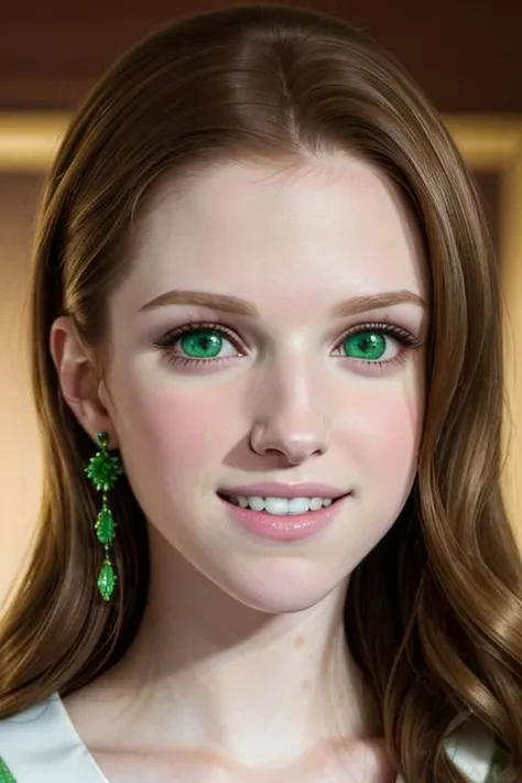 (masterpiece, 8k), portrait of a young woman, (Anna Kendrick:1.0), (Natalie Portman:0.9), (Emma Stone:0.7), detailed eyes, detailed face, (green eyes), big smile