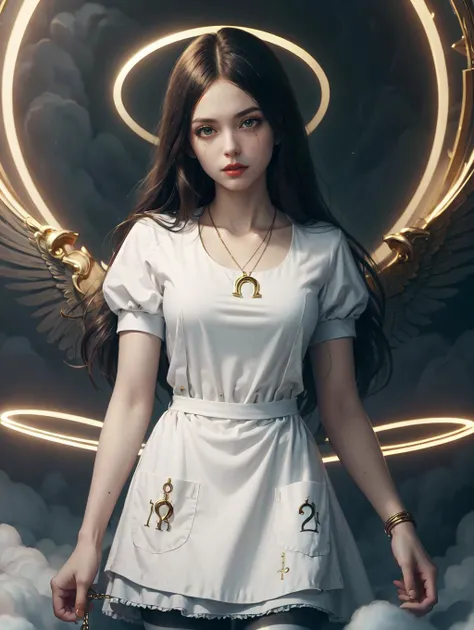 <lora:GoodHands-beta2:0.8>
<lora:americanmcgee_alice-12:0.8> mcgeealice, dress, apron, striped pantyhose, jewelry, necklace
<lora:BlessedTech-20:1> blessedtech, blessed, aura, masterpiece, 4k, high quality, highres, absurdres,