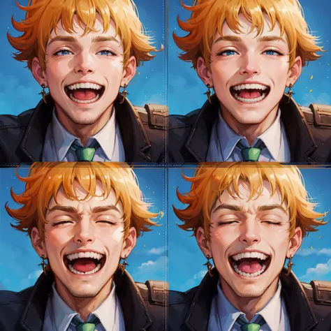 a chad laughing
masterpiece, best quality, high quality, highres