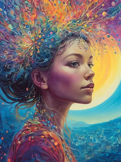 1girl, close up, Amanda Sage style,  <lora:last-000002:0.9>,
yvonne coomber style, art by Kilian Eng, <lora:YvonneCoomber:0.2>, psychedelic, mysterious atmosphere