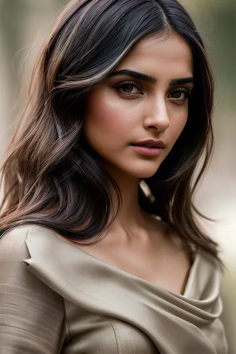 beautiful woman (Son4mK4p00r:.99), beautiful hair, ((portrait)), ((closeup:1.3)), ((from the waist up:1.3)), (( a human-like robots demand equal rights :1.2)) , natural skin texture, (( Pencil skirt and draped blouse :1.4)), 24mm, 4k textures, soft cinematic light, adobe lightroom, photolab, hdr, intricate, elegant, highly detailed, sharp focus, ((((cinematic look)))), soothing tones, insane details, intricate details, hyperdetailed, low contrast, soft cinematic light, exposure blend, hdr, faded, now, ("I've got a bad feeling about this.":1.1)