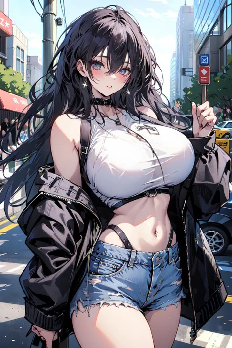 (masterpiece:1.2), best quality,PIXIV,
cool girl,Unzen ,
street,(big breast),short shorts,
<lora:cool girl_20230913102000:0.7:1,1,1,1,1,1,1,1,1,1,1,1,1,1,1,0,0> <lora:Unzen_20230911102126:0.8:CHARACTER>>