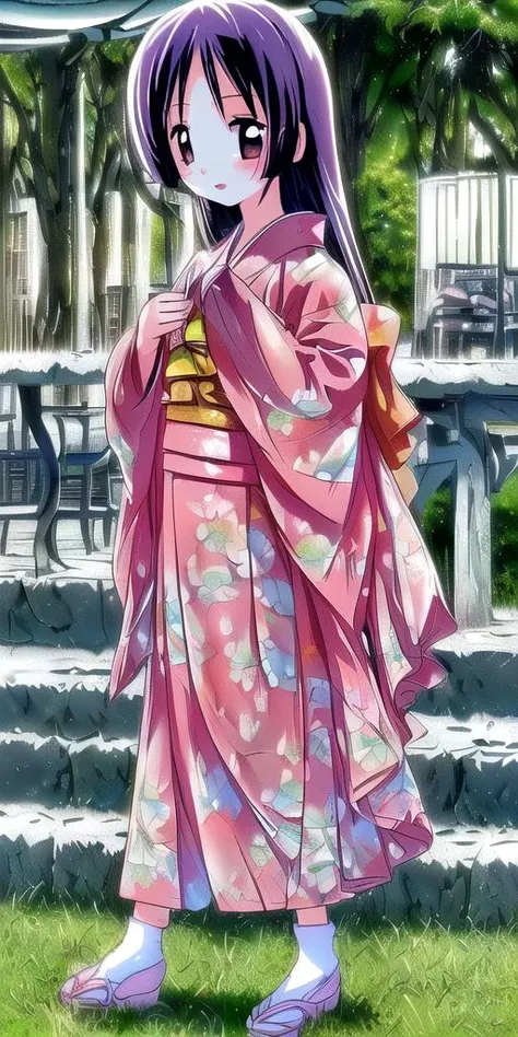 (((epic-Ultra-HD-details, epic-Ultra-HD-highlights, photo-same-realistic, upscaled-resolution))) (((no-virgin-anymore, ideal-sweetie-cutesie, glow-of-life, ideal-shapes))) 1girl, <lora:SaginomiyaIsumi:1> SaginomiyaIsumi, outdoors, wearing-1-color-kimono