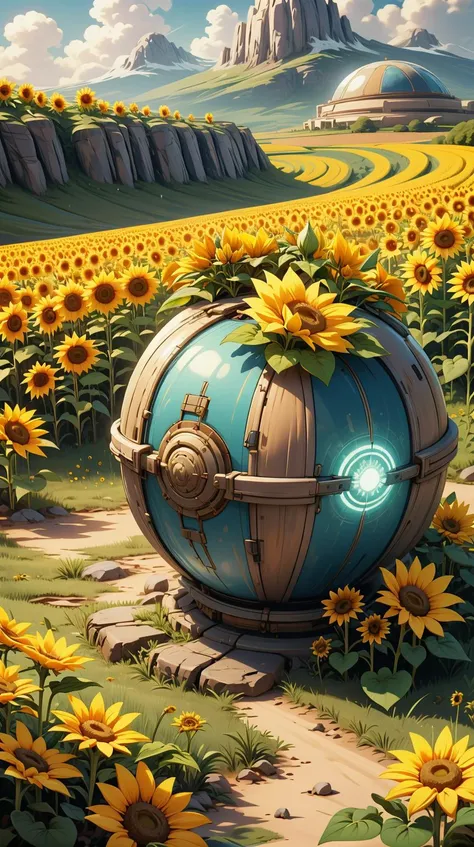 <lora:JediStyle:1>JediStyle a sunflower field with one flower turning into a solar system, (tranquil:0.6), (serene:0.5), (Masterpiece:1.3) (best quality:1.2) (high quality:1.1)