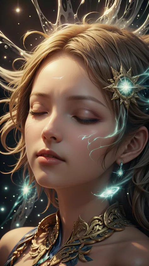 <lora:JediStyle:1>JediStyle (style-swirlmagic:0.8), portrait, solo, half shot, (closed eyes:1.1),  **(open eyes, eyes open, wink:1.2),**  detailed background, detailed face, (high fantasy medieval theme:1.1)   psychic, psychic powers, concentration,   mind control, hypnosis, telepathy,     clairvoyance, mesmerizing,  thought projection, manipulation,    white psychic energy emanating, updraft,  magic in background, mystic atmosphere,, tranquil, serene, (Masterpiece:1.3) (best quality:1.2) (high quality:1.1)