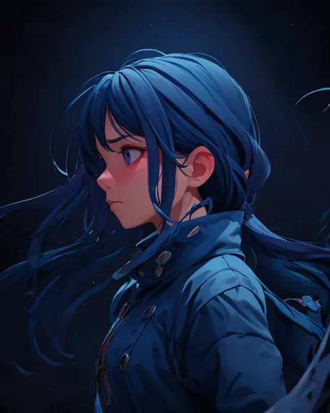 Masterpiece, best quality, amazing detail, absurdres, There once was a girl full of dread,
With thoughts racing fast in her head.
She'd often feel blue,
Lost in things she can't do,
Still she fought, though her heart felt like lead, dark lighting <lora:colorify:0.8>, <lora:Kid_Book:0.4> <lora:3D_Render_3DMM_V7:0.6> <lora:3D_Chibi_Blindbox:0.4>