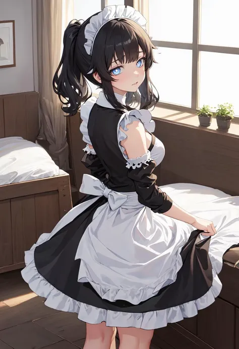 best quality, masterpiece, highres, solo, (hibiki_bluearchive:1.10), (maid:1.40), (long maid dress:1.15), 19 <lora:hibiki_bluearchive:0.80>