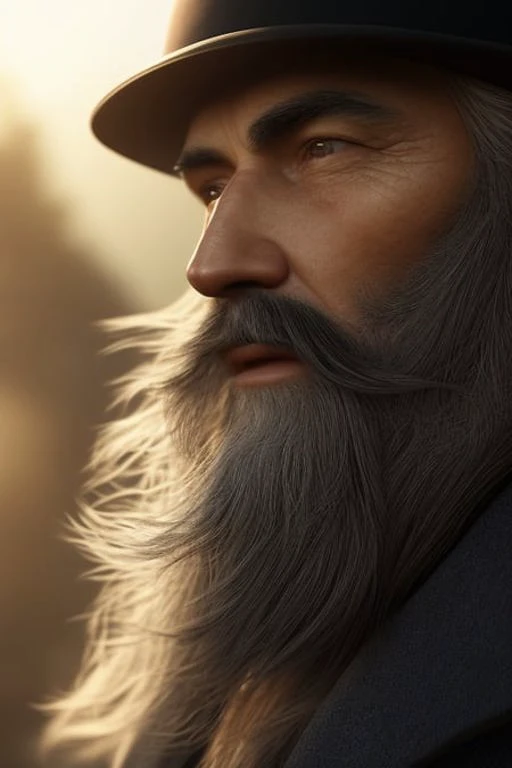 <lora:OpenJourney-LORA:1>| old man with long beard and sidelocks and hat| windswept| beautifully lit| studio lighting| saturated colors| intricate details| perfect features| max details| Ultra realistic| photo realism| ultra sharp detailed eyes| reflection detailed eyes| ultra sharp detailed skin| vibrant meticulously detailed intricate hair| Storybook illustration| stylized| Freezing| Dramatic atmosphere| cinematic lighting| unreal engine| hyper detailed| volumetric lighting| octane render| 8k| HDR