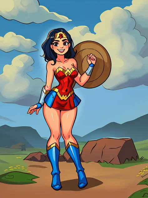 <lora:Wonder Woman SD1.5:1.2> Wonder Woman a woman in a Wonder costume standing in front of a cloudy sky <lora:klimspreestyleV1.2:.8> klimspreestyle, <lora:picxer_real:0.6>