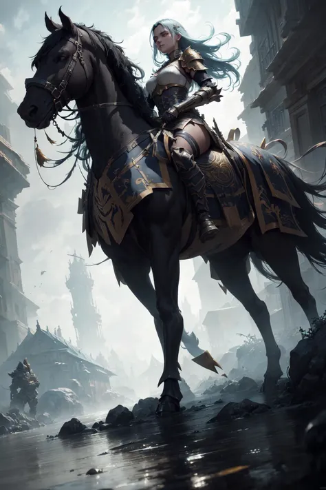 (extremely detailed CG unity 8k wallpaper), full shot body photo of the most beautiful artwork in the world, medieval armor, professional majestic oil painting by Ed Blinkey, Atey Ghailan, Studio Ghibli, by Jeremy Mann, Greg Manchess, Antonio Moro, trending on ArtStation, trending on CGSociety, Intricate, High Detail, Sharp focus, dramatic, photorealistic painting art by greg rutkowski, epic, heroic, grand, fantasy