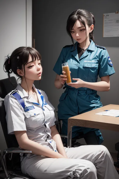 masterpiece, best quality, paramedics on break