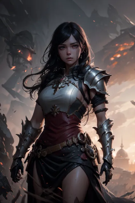 (extremely detailed CG unity 8k wallpaper), full shot body photo of the most beautiful artwork in the world, medieval armor, professional majestic oil painting by Ed Blinkey, Atey Ghailan, Studio Ghibli, by Jeremy Mann, Greg Manchess, Antonio Moro, trending on ArtStation, trending on CGSociety, Intricate, High Detail, Sharp focus, dramatic, photorealistic painting art by greg rutkowski, epic, heroic, grand, fantasy