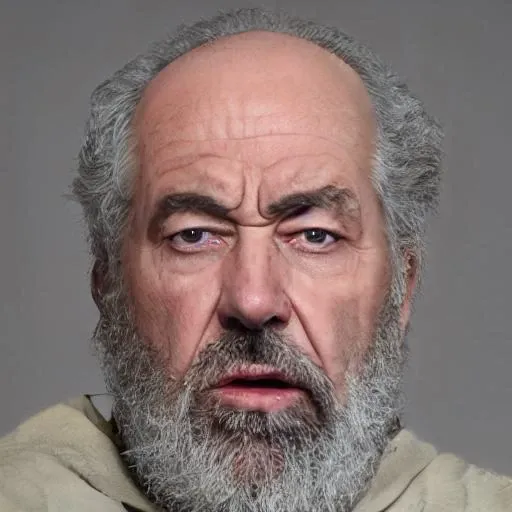 an angry old man