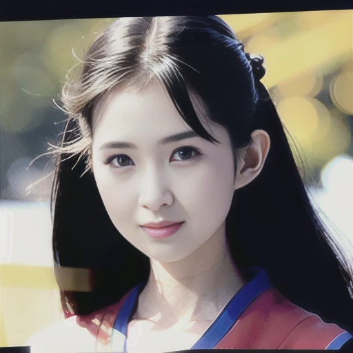 ID photo of 1girl, hres photography, pale skin, long hair, solo focus, (charming eyes:1.3),looking at viewer, Japanese kimono, <lora:yuko_person:1.3>
