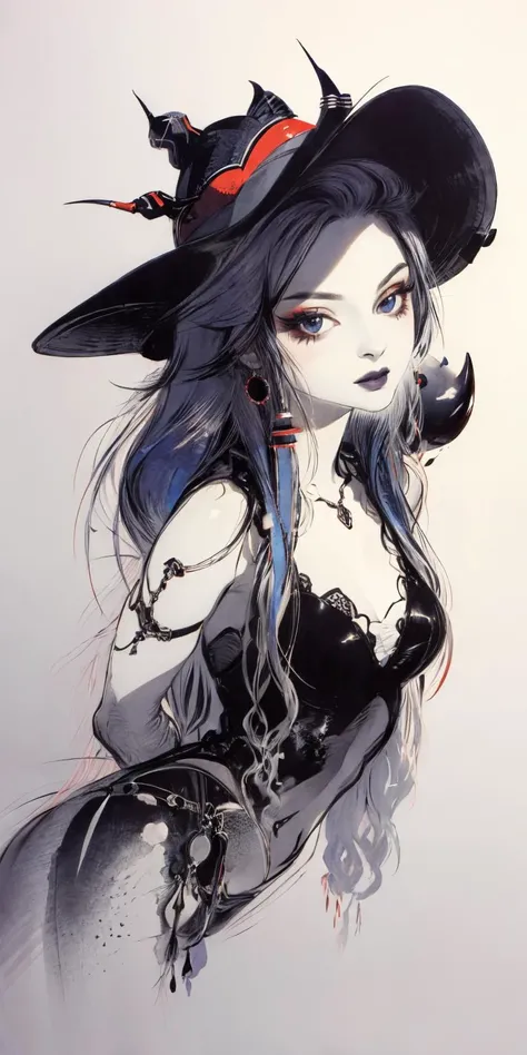1girl,<lora:amano_yoshitaka_style_v01:1>,