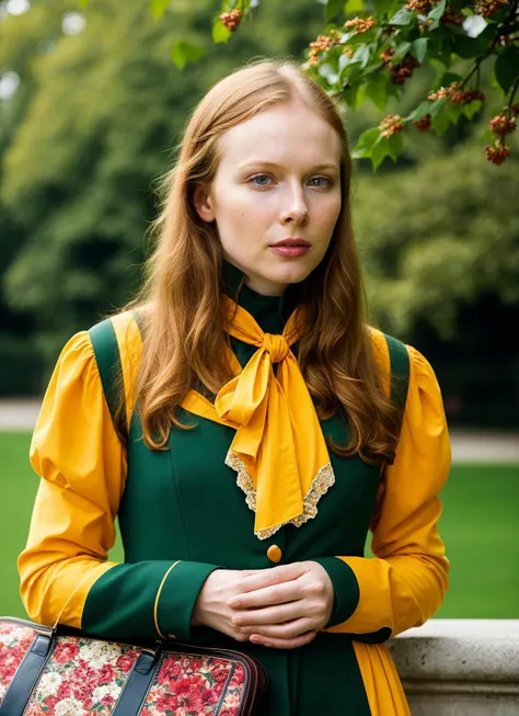 portrait of sks woman in Vienna, at the Schoenbrunn Palace, by Flora Borsi, style by Flora Borsi, bold, bright colours, ((Flora Borsi)), by Imogen Cunningham, <lora:locon_mollyquinn_v1_from_v1_64_32:1>