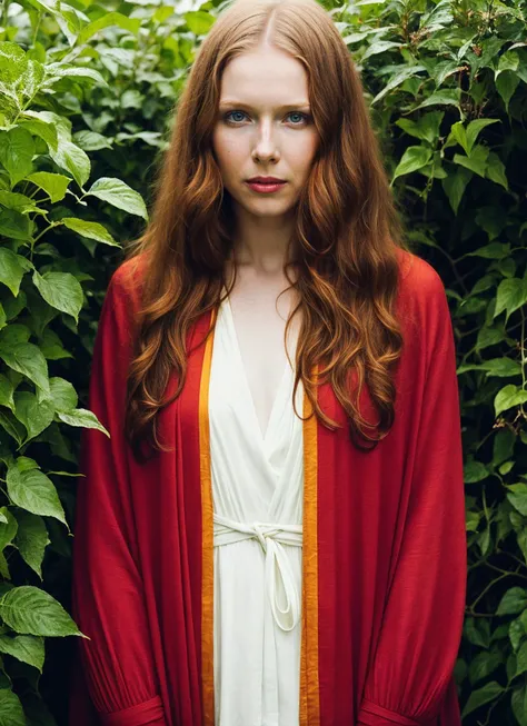 portrait of sks woman in lon, hanging gardens, by Flora Borsi, style by Flora Borsi, bold, bright colours, ((Flora Borsi)), by Edward Weston, <lora:locon_mollyquinn_v1_from_v1_64_32:1>