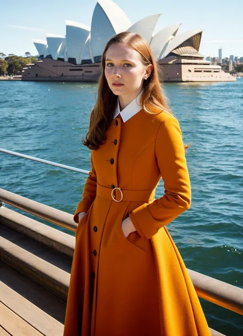 portrait of sks woman in Sydney, at the Sydney Opera House, by Flora Borsi, style by Flora Borsi, bold, bright colours, ((Flora Borsi)), by Jimmy Nelson, <lora:locon_mollyquinn_v1_from_v1_64_32:1>
