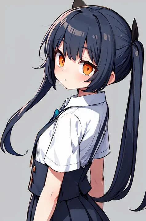 masterpiece,best quality,upper body,1girl,small breasts,collared_shirt and flared_skirt as material2,blue theme,brushpen \(medium\),stats,hime cut,orange eyes,nervous,from behind
Negative prompt: (worst quality, low quality:1.4), username, text, lowres, blurry, monochrome,NG_DeepNegative_V1_75T, EasyNegativeV2,nsfw,
Steps: 20, 