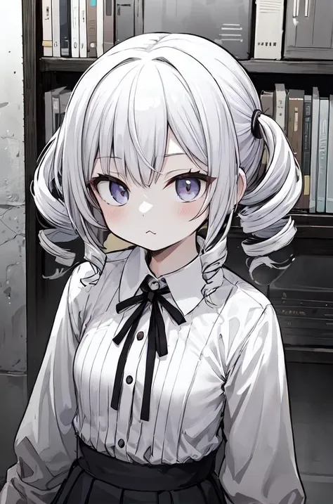 masterpiece,best quality,upper body,1girl,small breasts,collared_shirt and flared_skirt as material2,partially colored,book cover \(medium\),tachi-e,drill hair,eye reflection,>3<,rotated
Negative prompt: (worst quality, low quality:1.4), username, text, lowres, blurry, monochrome,NG_DeepNegative_V1_75T, EasyNegativeV2,nsfw,
Steps: 20, Sampler: DPM++ 2M Karras, CFG scale: 6, Seed: 2768815816, Size: 512x768,