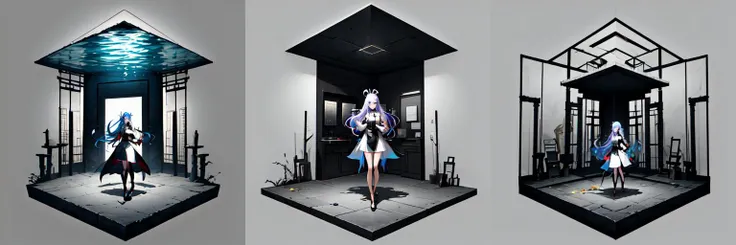 Swimsuit-like clothing with a small amount of fabric and a lot of exposure、Castlevania-style pixel art、２DACT pixel art、Landscape、Anime Style、cute、256x256 pixel art、A pixelated picture that looks like it came out of Castlevania、A sad-looking older sister、Dark purple hair color、Short, messy shoulder-length hair、Light purple skin color、Light blue skin tone、Woman Rich、I have a spellbook、A thin garment with an open hood、No hood、Castlevania-style pixel art、whole body、She has big breasts、Are standing、Her thighs are plump and her waist is slim.、tall、Are thin、The belly does not come out、My belly is not round、A dark look with squinting eyes、Dark circles under the eyes、barefoot、Standing and floating off the ground、Wearing a hooded cape coat、Nothing covered、遠くからwhole bodyを写した絵、(((Light purple skin)))、((((((whole body光沢のある肌)))))),(((Completely naked)))