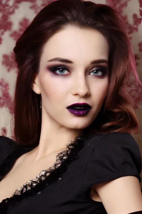 NataliaNemchinova <lora:NataliaNemchinova_v3.0.4:1>  goth makeup