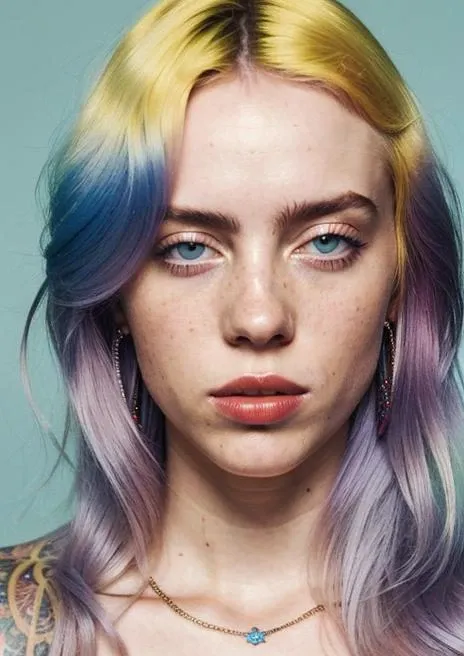 <lora:emmaLangevin_v10:0.25> <lora:cumflood_v10:0.57> analog style, model shoot style, A stunning intricate full color ((medium)) portrait of horny (sks woman:1), covered in cum, facial, ahegao, waiting for cum, epic character composition, by ilya kuvshinov, alessio albi, nina masic, sharp focus, natural lighting, subsurface scattering, f2, 35mm, film grain, bright piercing eyes, horny expression (sexy)<lyco:locon_billie_v1_from_v1_64_32:1.0> <lora:epiNoiseoffset_v2Pynoise:0.8> colorful hair