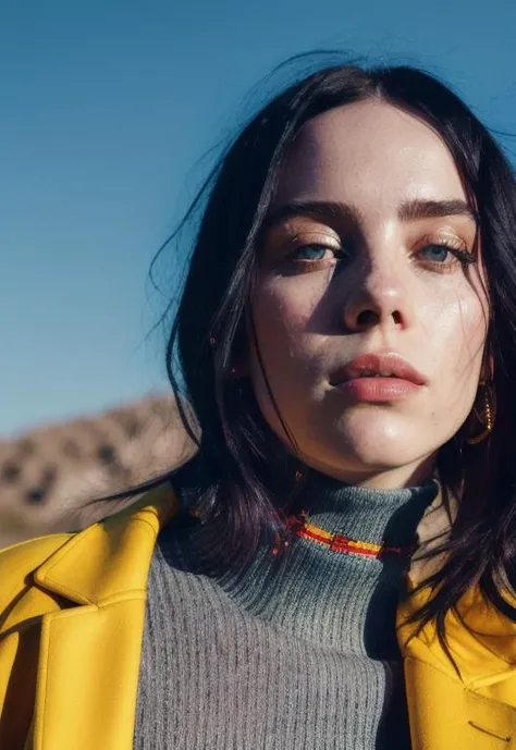 analog style, modelshoot style, A stunning intricate full color portrait of (sks woman:1), wearing a black turtleneck, epic character composition, by ilya kuvshinov, alessio albi, nina masic, sharp focus, natural lighting, subsurface scattering, f2, 35mm, film grain, <lora:locon_billie_v1_from_v1_64_32:1.3>