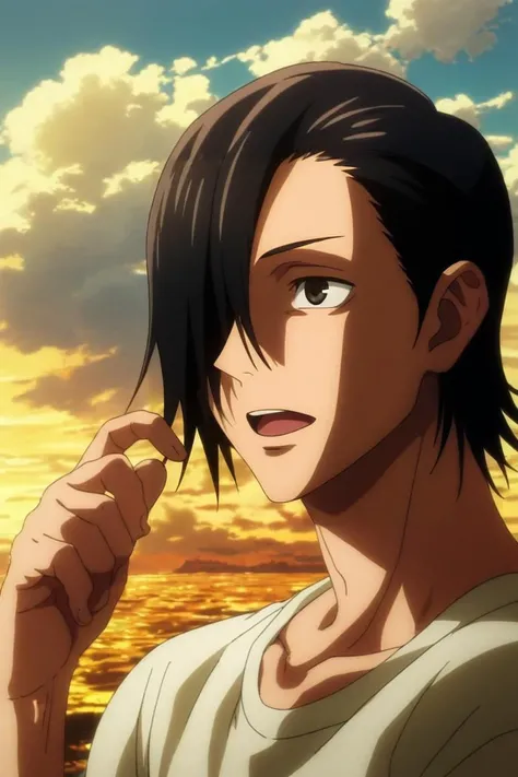 score_9, score_8_up, score_7_up, source_anime, rating_safe, intricate details, , , , 1boy, solo, male focus, <lora:junpei_yoshino_pony:0.76>, junpei_yoshino, black hair, black eyes, short hair, hair over one eye, straight-on, times square, day, clouds, singing, :o, , <lora:sdxl_lightning_8step_lora:1>
