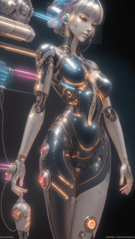 ( Sorayama Style:1.2) cyberpunk woman,cbpkv5,<lora:cbpkv_20230614221551:0.7> <lora:Sorayama Style 1:0.6>