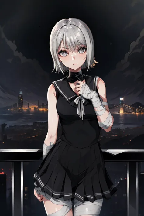 (masterpiece:1.2), girl, night, Dump Street, View from below, Arm tattoo, (smoking, Cigarette smoke:1.15),, Red lips, moonlight, (Front Focus), Big Tis, Sleeveless shirt