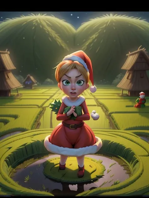 XmasTad,  [Briana Banks |Karen Gillan], rice paddy