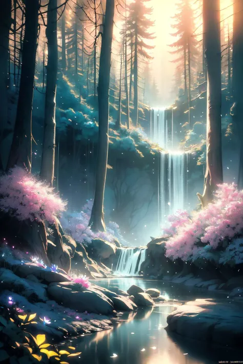 ( detailed realistic background:1),
( official art, beautiful and aesthetic:1 ),
realistic lighting,
cinematic lighting,
hyperrealism,
soothing tones,
muted colors,
high contrast,
soft light,
sharp,
artistic photoshoot,
 <lora:FeyAndFairies-11:0.8>FeyFa, , forest, trees, middle, path, waterfall, through, background, stream, flowers, lights, running, house, light