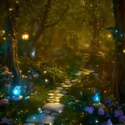 (masterpiece:1.2), (best quality,:1.2), 8k, HDR, ultra detailed, ((photorealistic)), professional light, cinematic lighting, fashion photography, ambient lighting, <lora:detail_slider_v4:2>, a statue in a fantasy forest, feyfa, <lora:FeyAndFairies-10:1>, style-sylvamagic, epiCPhoto