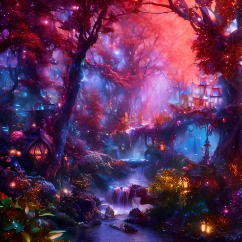 (masterpiece:1.2), (best quality,:1.2), 8k, HDR, ultra detailed, ((photorealistic)), professional light, cinematic lighting, fashion photography, ambient lighting, <lora:detail_slider_v4:2>, a magical fantasy forest, feyfa, <lora:FeyAndFairies-10:1>, style-sylvamagic, epiCPhoto